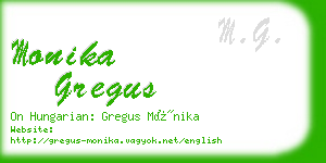 monika gregus business card